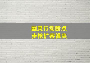 幽灵行动断点 步枪扩容弹夹